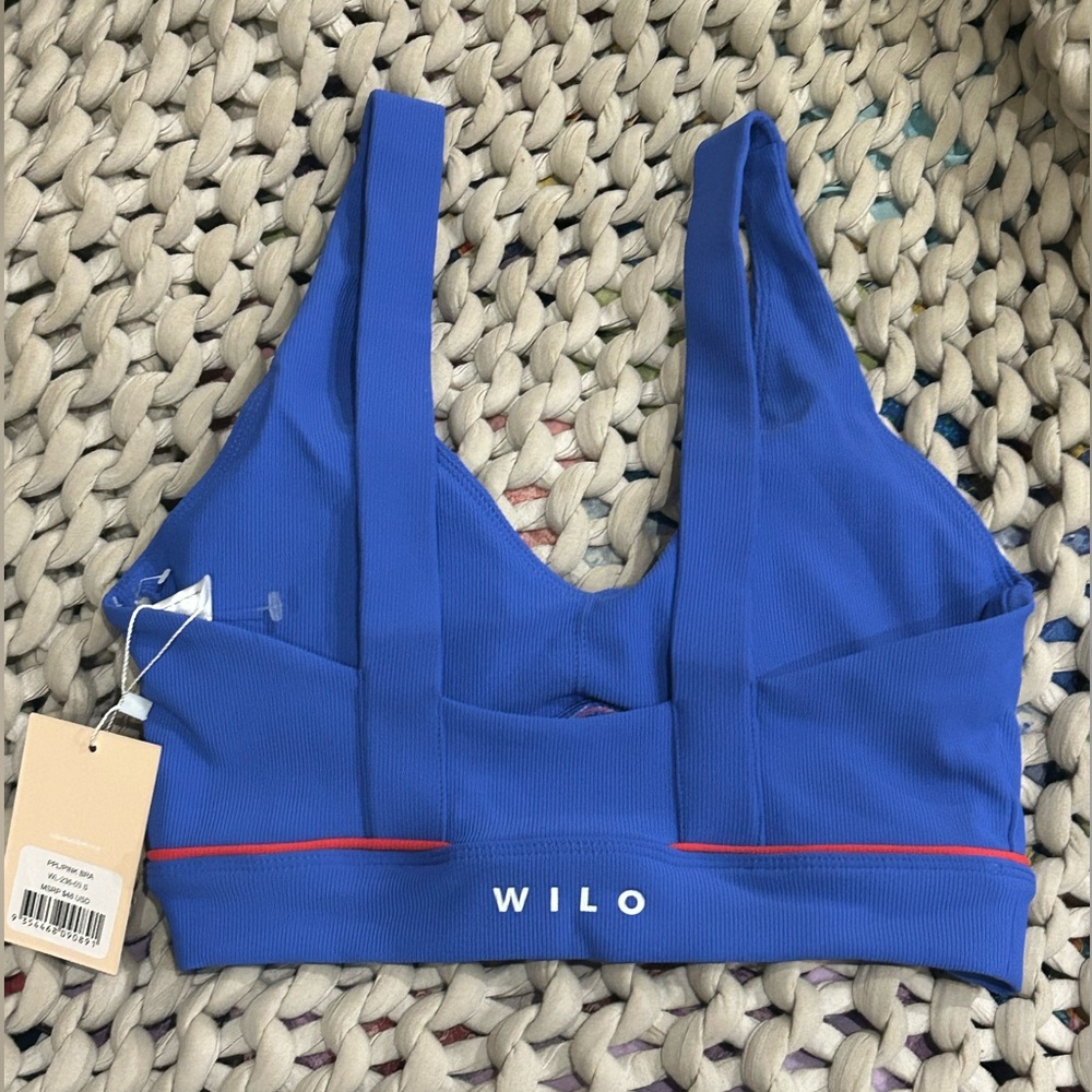 Wilo 🆕 Ribbed Sports Bra Top - Picture 4 of 5